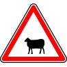Panneau type routier Passage d'animaux ref:A15a2