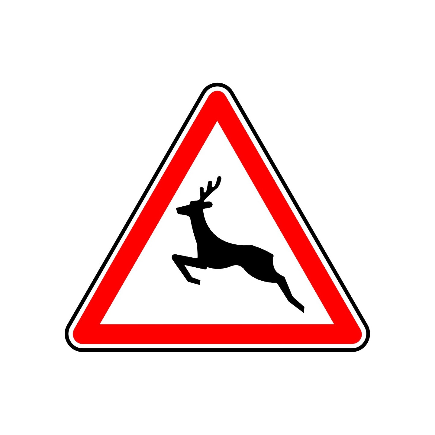 Panneau type routier Passage d'animaux sauvages ref:A15b