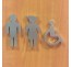 Plaque de porte picto alu ou pvc découpé "Enfant handicapé"