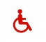 Plaque de porte picto alu ou pvc découpé "Enfant handicapé"