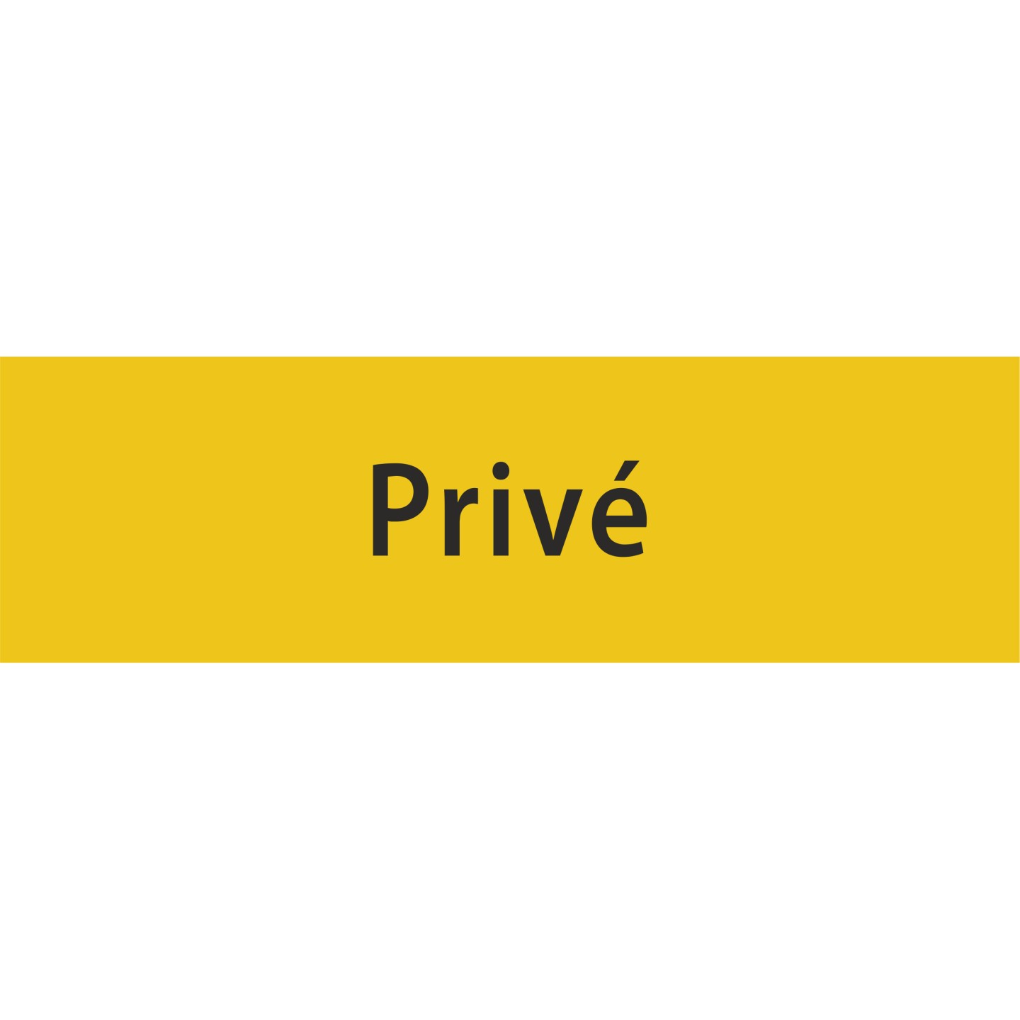 Plaque porte avec relief   "Privé"