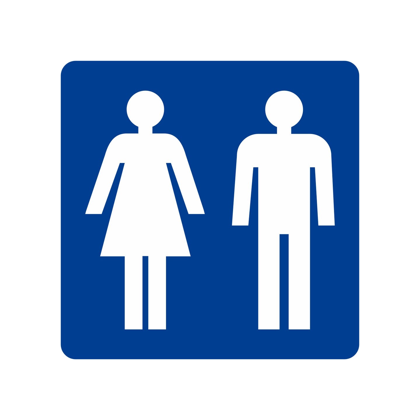 Plaque porte picto alu brossé pochoir Toilettes femme