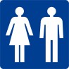 Plaque porte picto alu brossé pochoir Toilettes femme