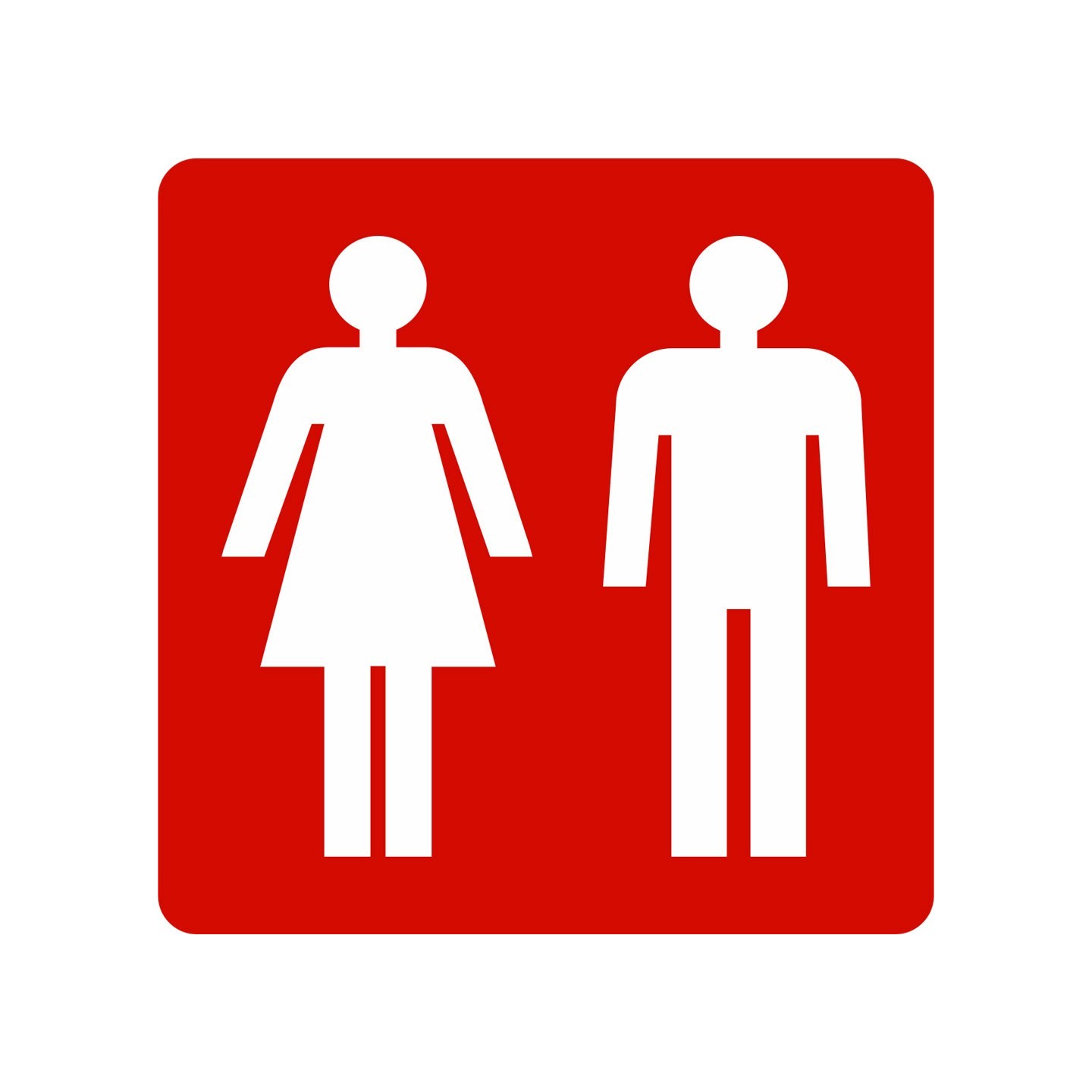 Plaque porte picto alu brossé pochoir Toilettes femme