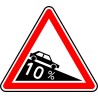 Panneau type routier Descente dangereuse ref:A16