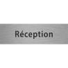 Plaque porte avec relief   "Réception"