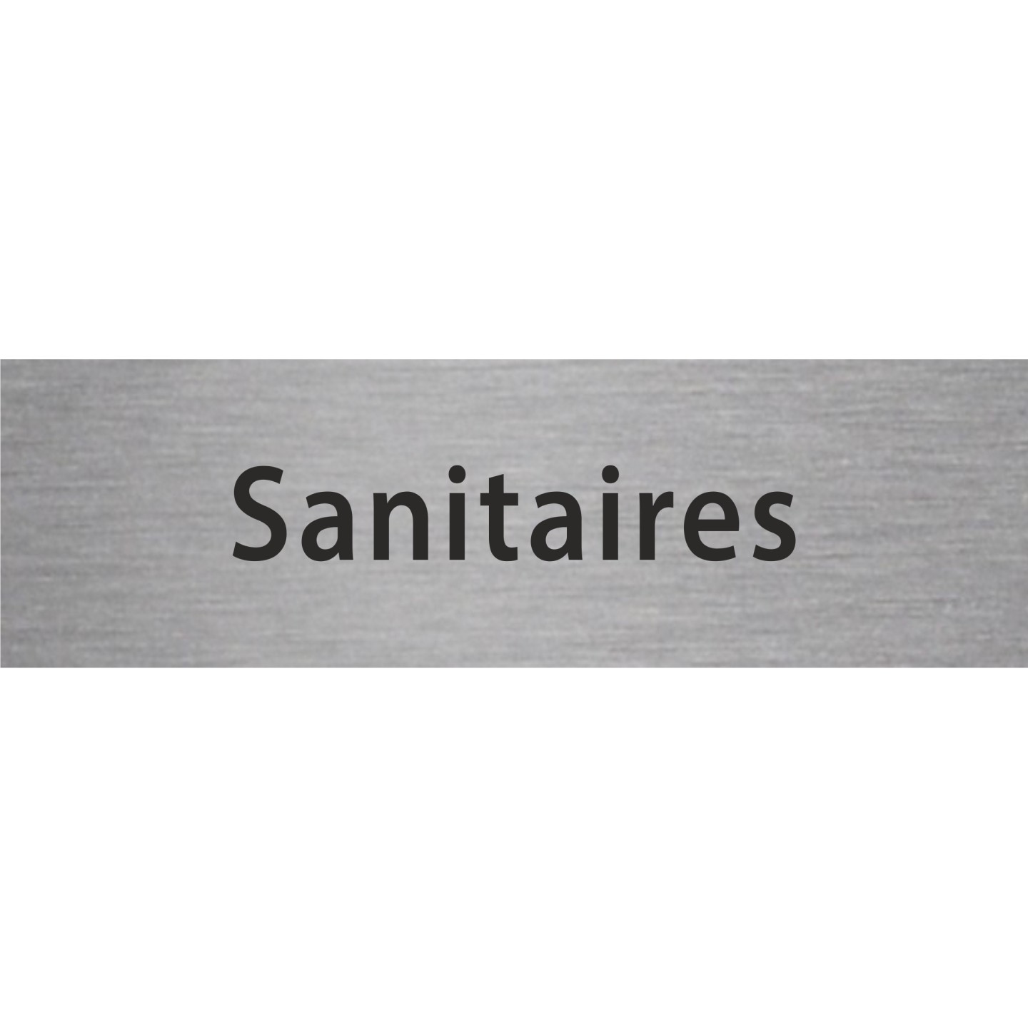 Plaque porte avec relief   "Sanitaires"
