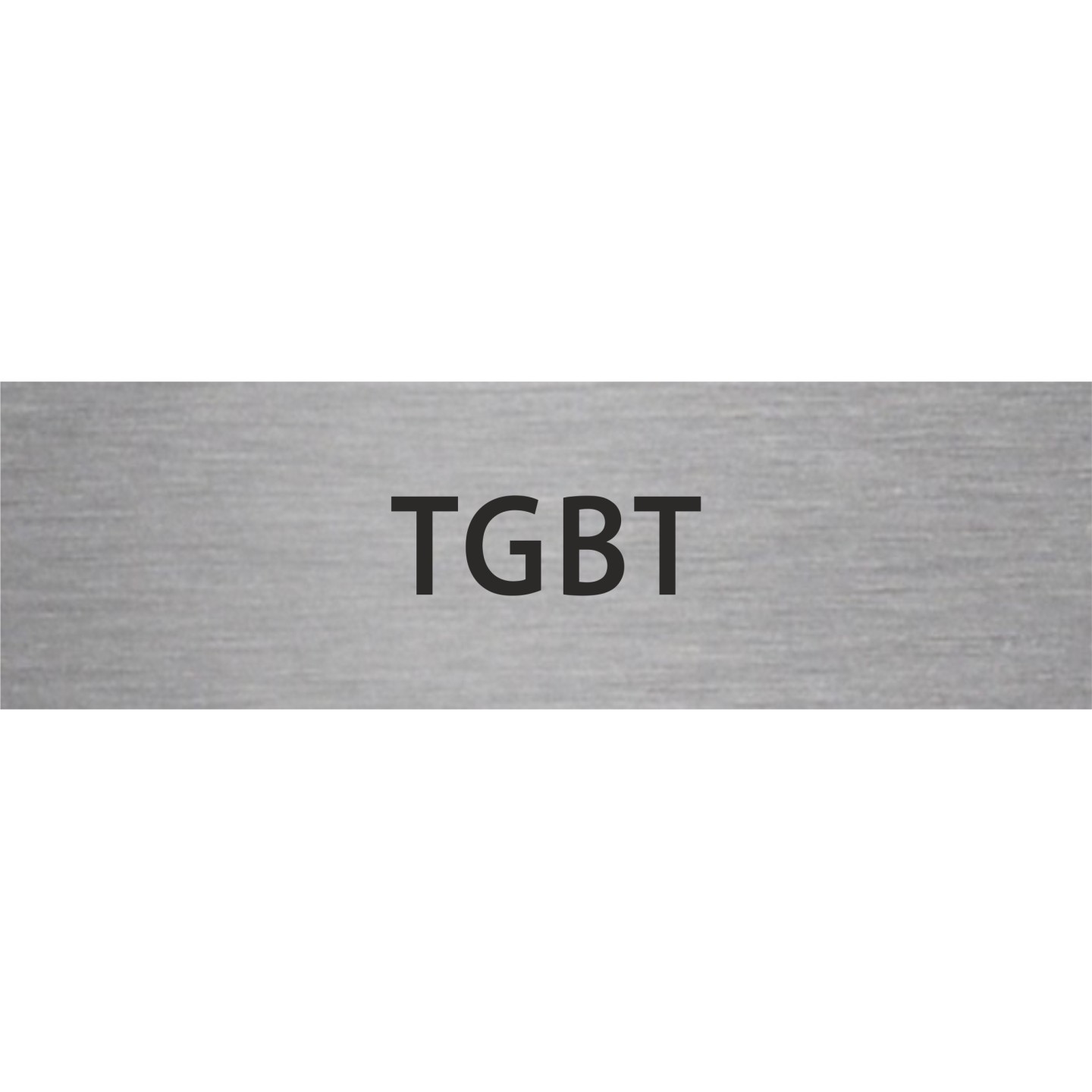 Plaque porte avec relief   "TGBT"