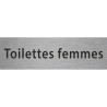 Plaque porte avec relief   "Toilettes femmes"