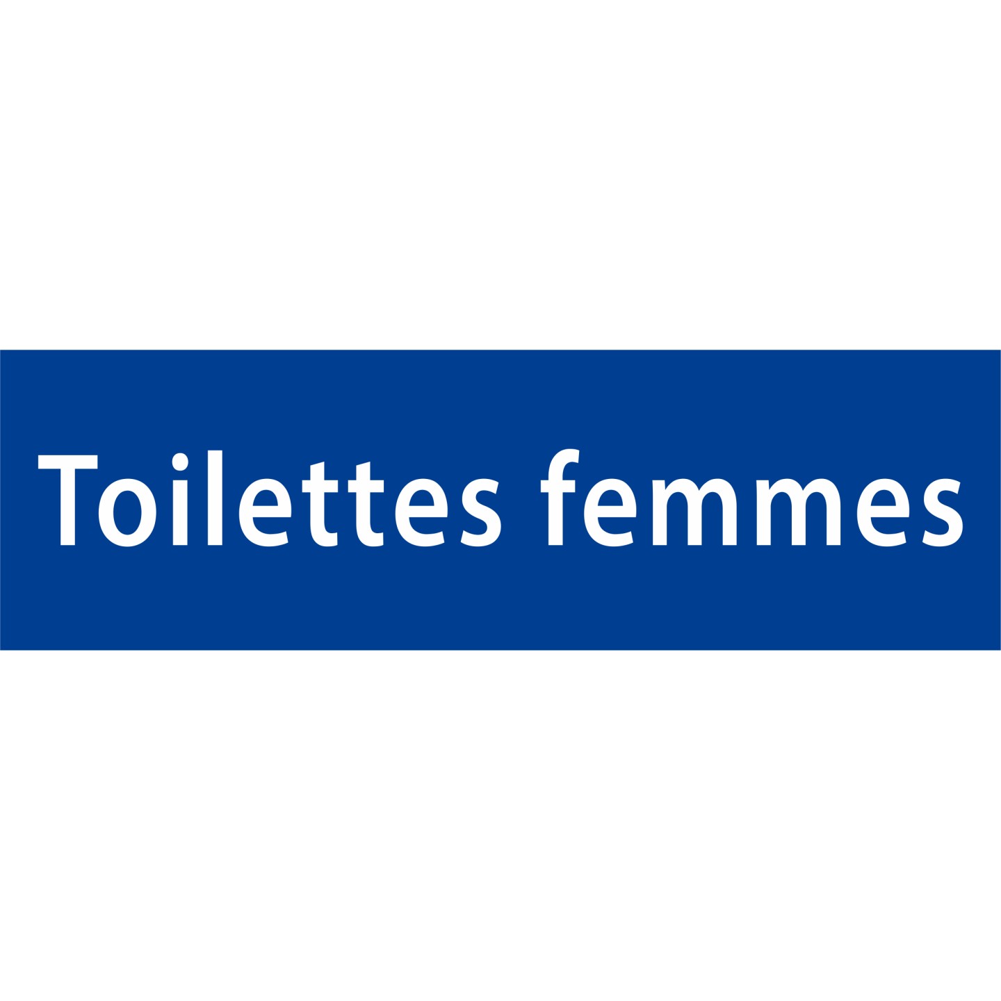 Plaque porte avec relief   "Toilettes femmes"