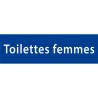Plaque porte avec relief   "Toilettes femmes"