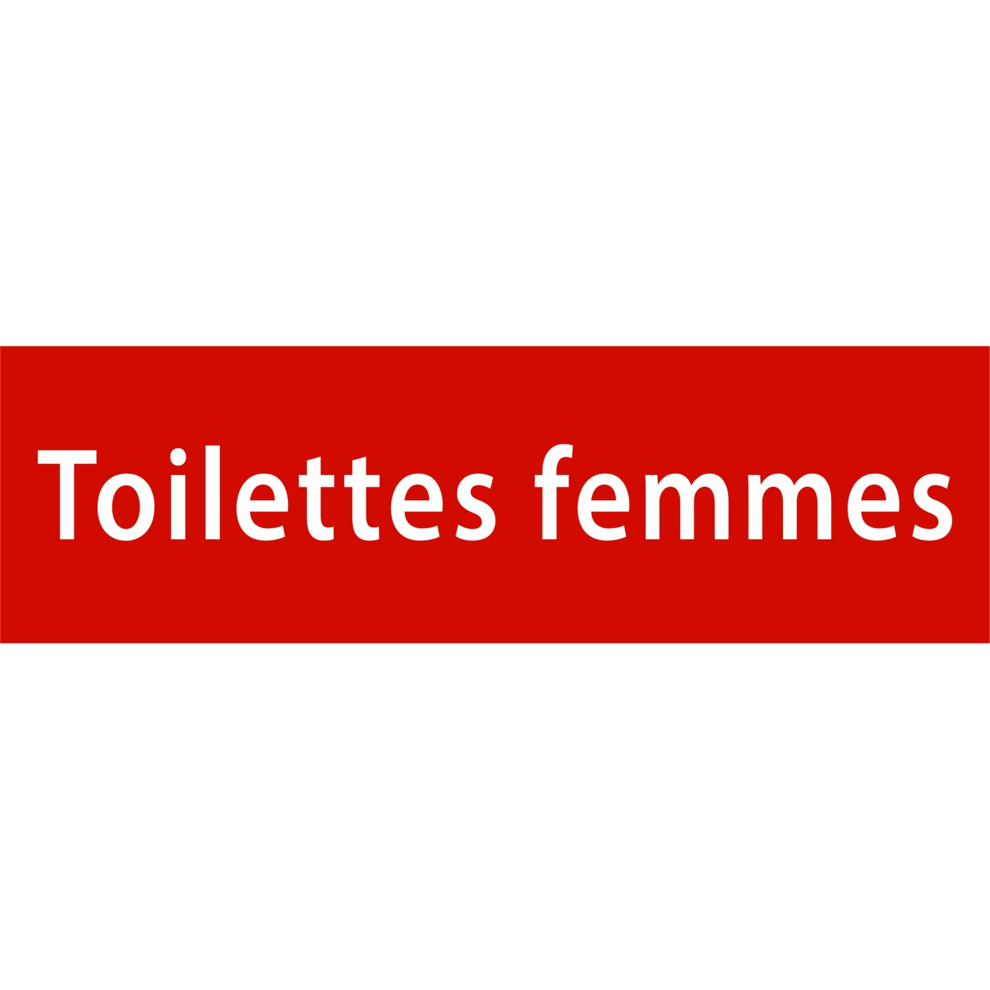 Plaque porte avec relief   "Toilettes femmes"