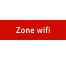 Plaque porte avec relief "Zone wifi"