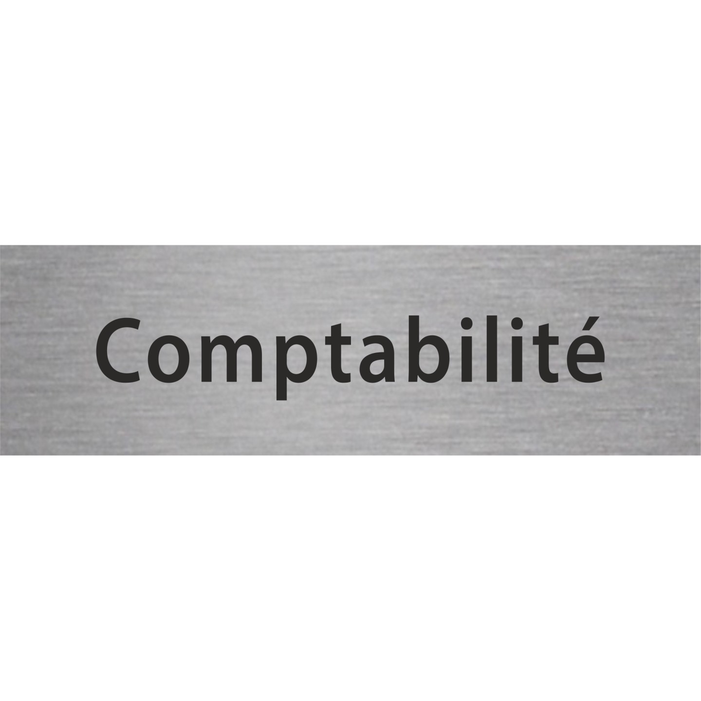 Plaque porte avec relief   "Comptabilité"