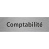 Plaque porte avec relief   "Comptabilité"