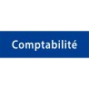 Plaque porte avec relief   "Comptabilité"