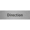 Plaque porte avec relief   "Direction"