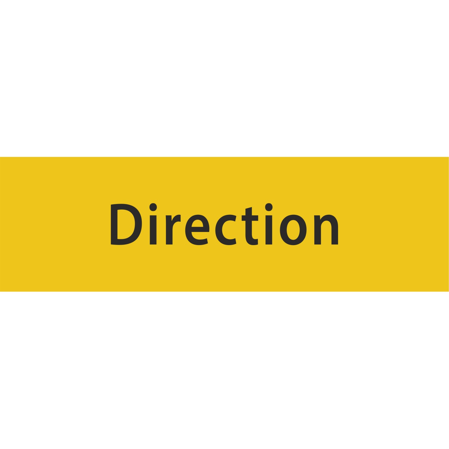 Plaque porte avec relief   "Direction"