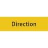 Plaque porte avec relief   "Direction"