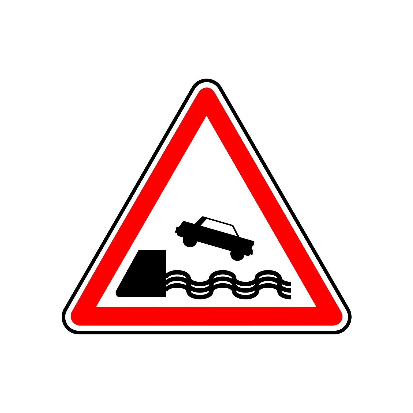 Panneau type routier Débouché sur un quai ref:A20