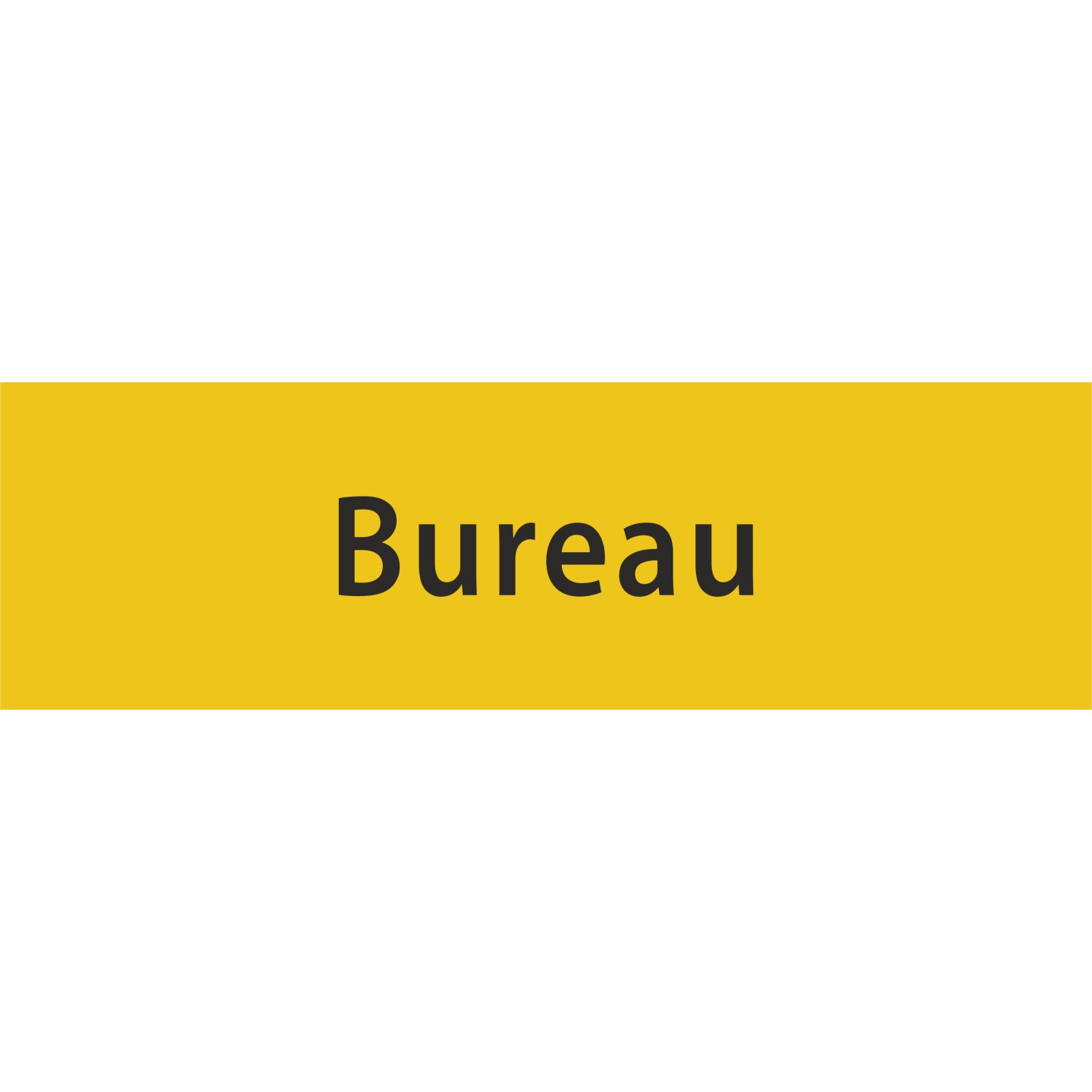 Plaque porte avec relief   "Bureau"