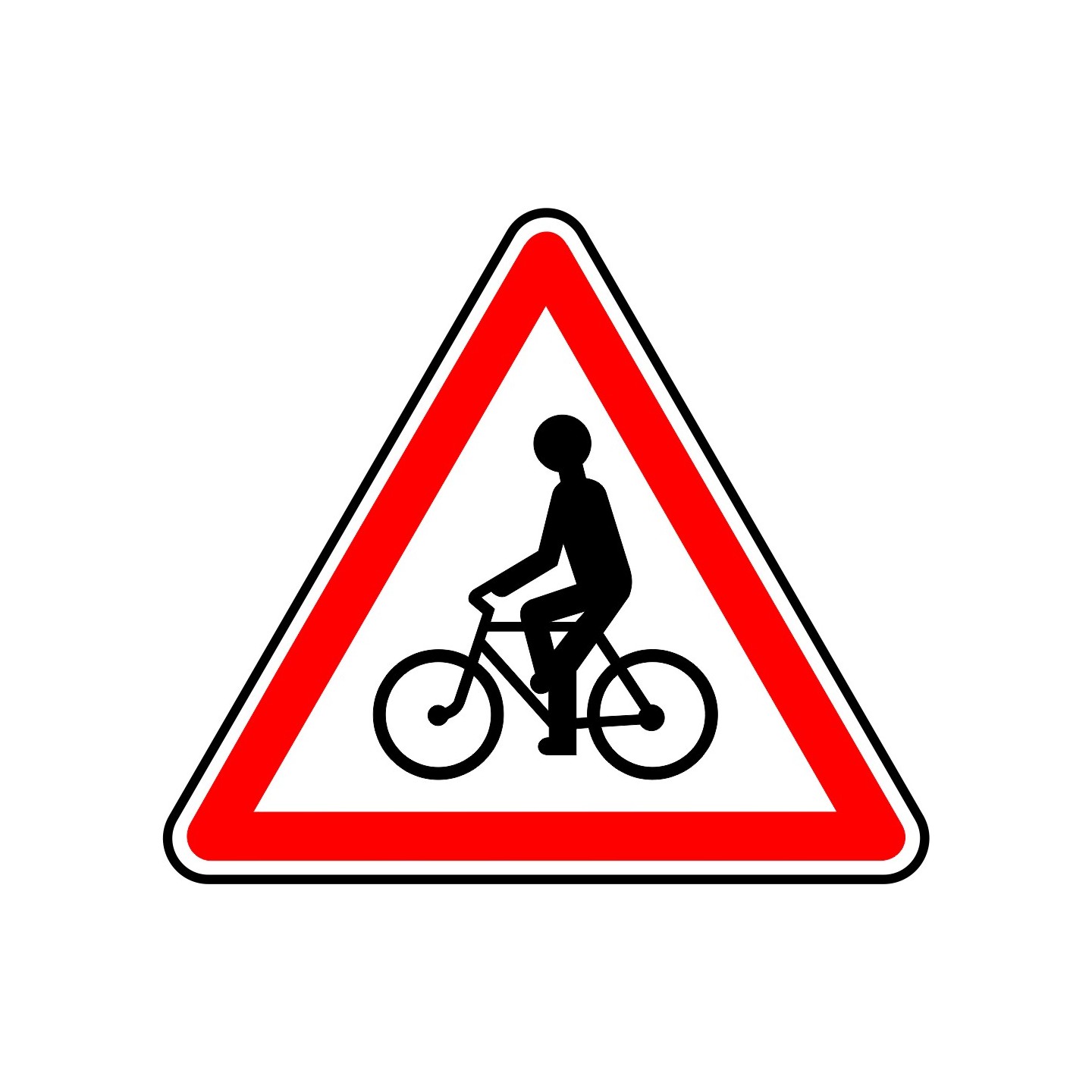 Panneau type routier Débouché de cyclistes ref:A21