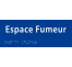 Plaque porte avec Braille et relief "Espace fumeur"