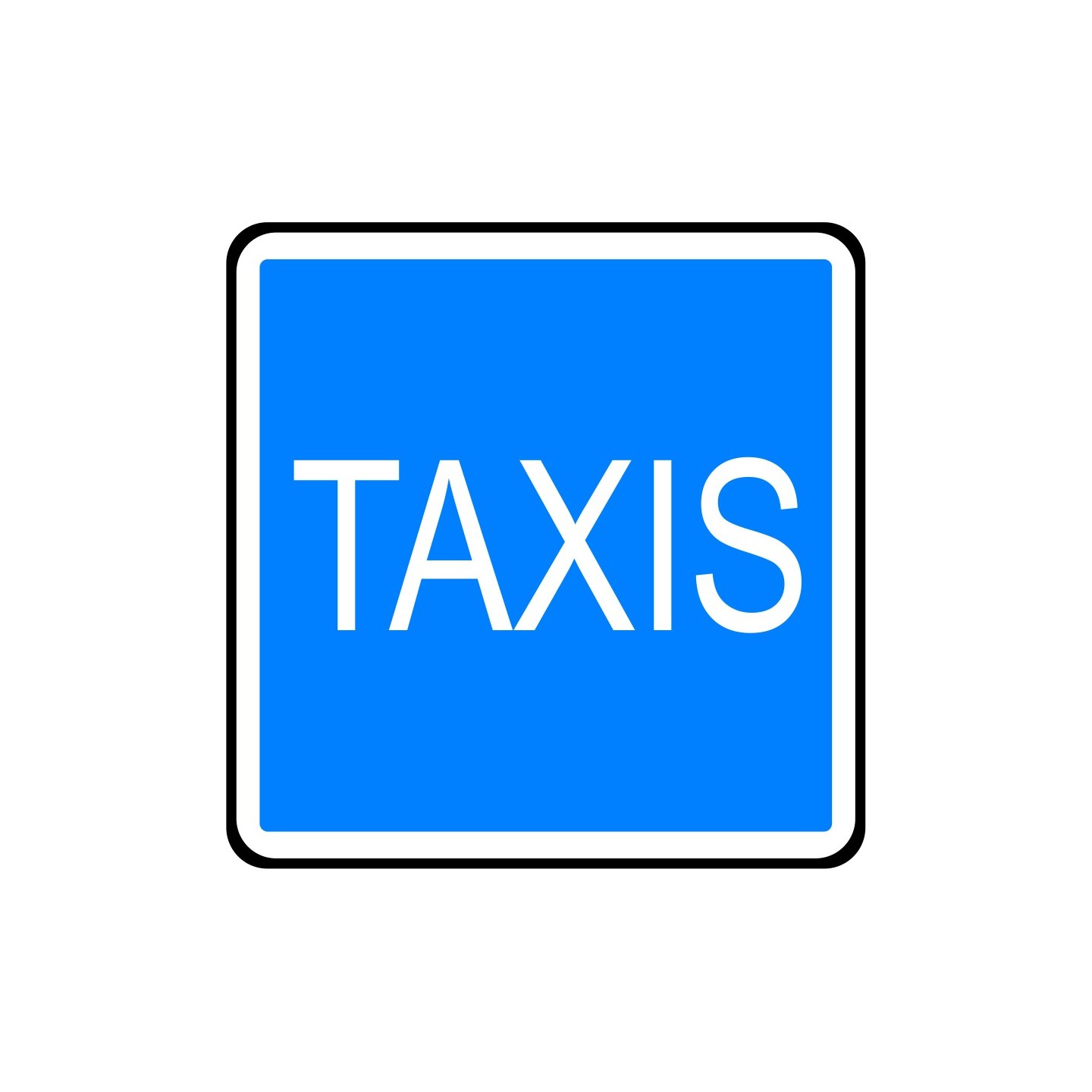Panneau type routier Station de taxis ref:C5