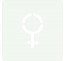 Picto alu brossé découpé pochoir 100mm de haut Symbole Femme