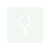 Picto alu brossé découpé pochoir 100mm de haut Symbole Femme