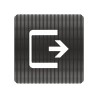 Plaque de porte  "Point Picto" en plexiglass en aluminium -Logo Sortie