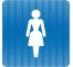 Plaque de porte "Point Picto" - Toilettes femmes