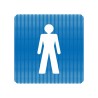 Plaque de porte "Point Picto" - Toilettes homme