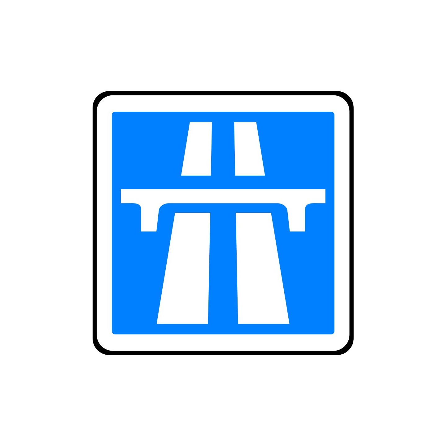 Panneau type routier Début d'une autoroute ref:C207