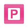 Plaque de porte "Point Picto" en plexiglass ou aluminium - Parking