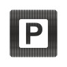 Plaque de porte "Point Picto" en plexiglass ou aluminium - Parking