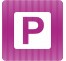Plaque de porte "Point Picto" en plexiglass ou aluminium - Parking