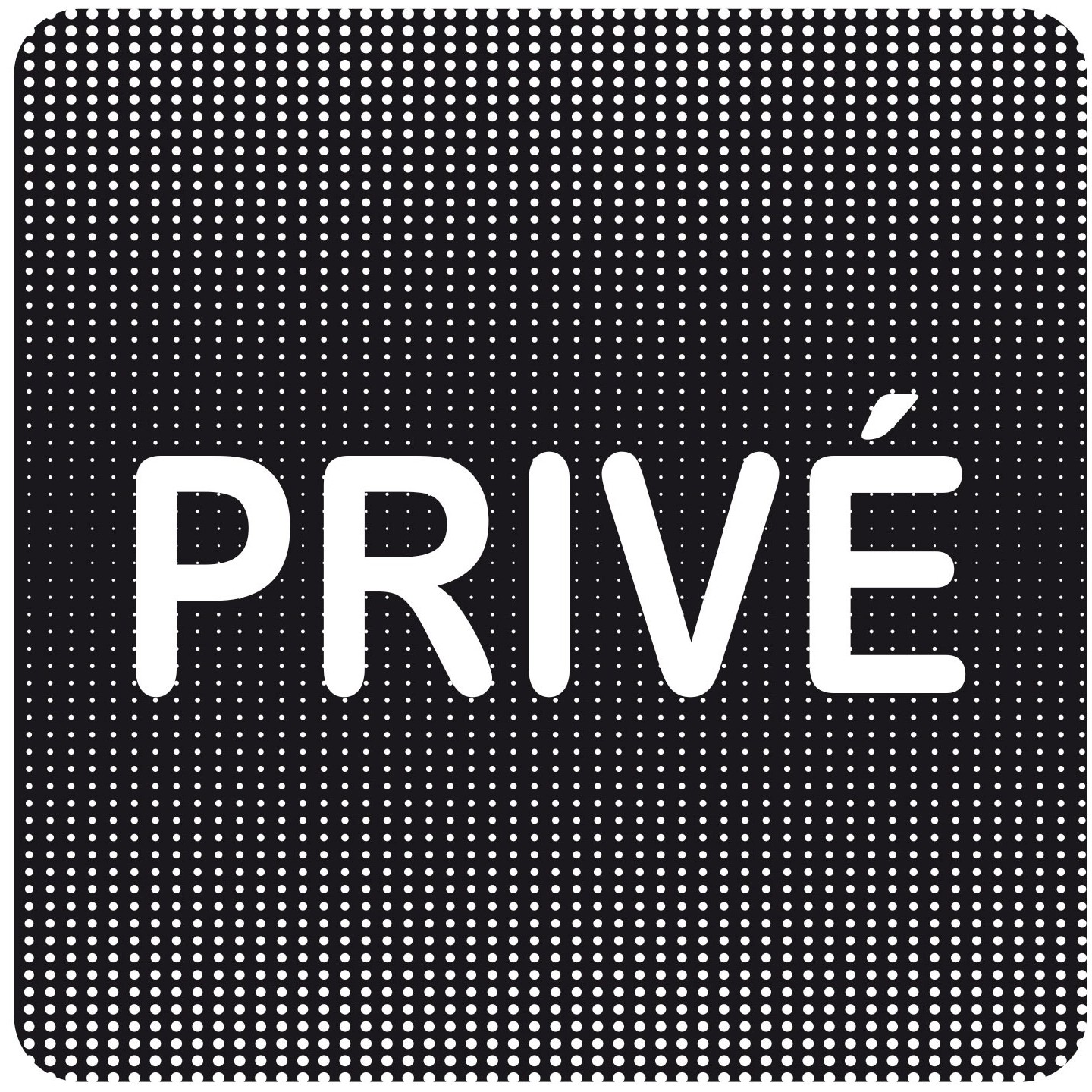 Plaque de porte "Point Picto" - Privé