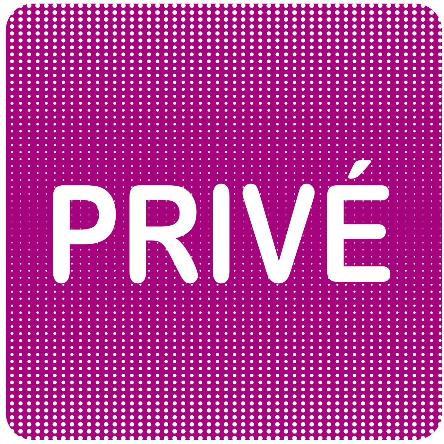 Plaque de porte "Point Picto" - Privé