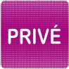 Plaque de porte "Point Picto" - Privé