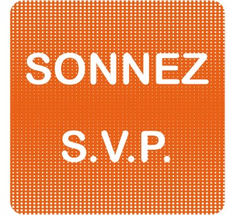 AUA SIGNALETIQUE Sonnez FunSign-A orange