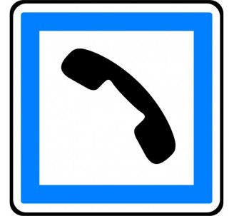 Kit ou Panneau type routier "Cabine téléphonique publique" ref:CE2b