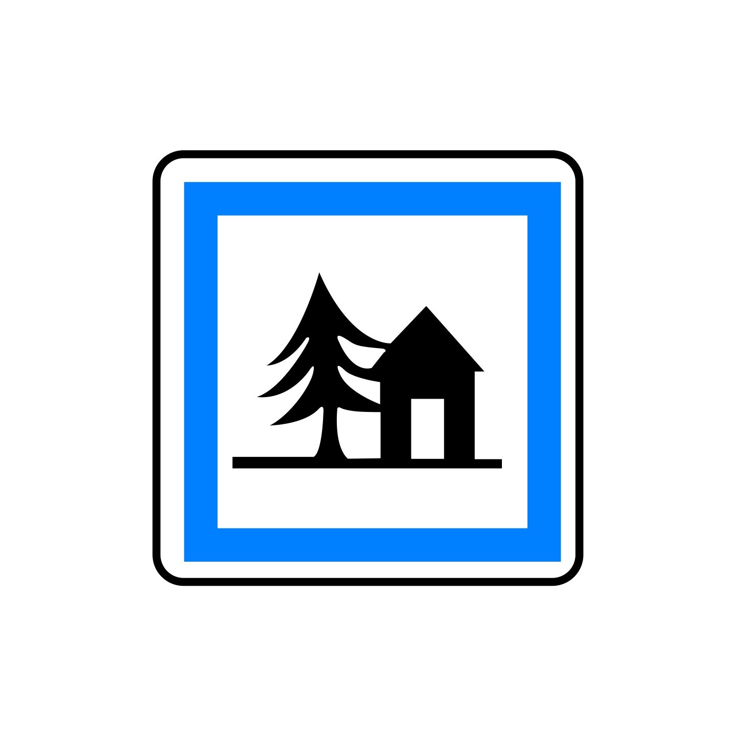 Panneau type routier Auberge de jeunesse ref:CE5a