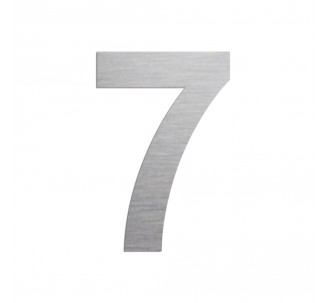 Chiffre "7" en aluminium découpé, couleur et dimensions à choisir