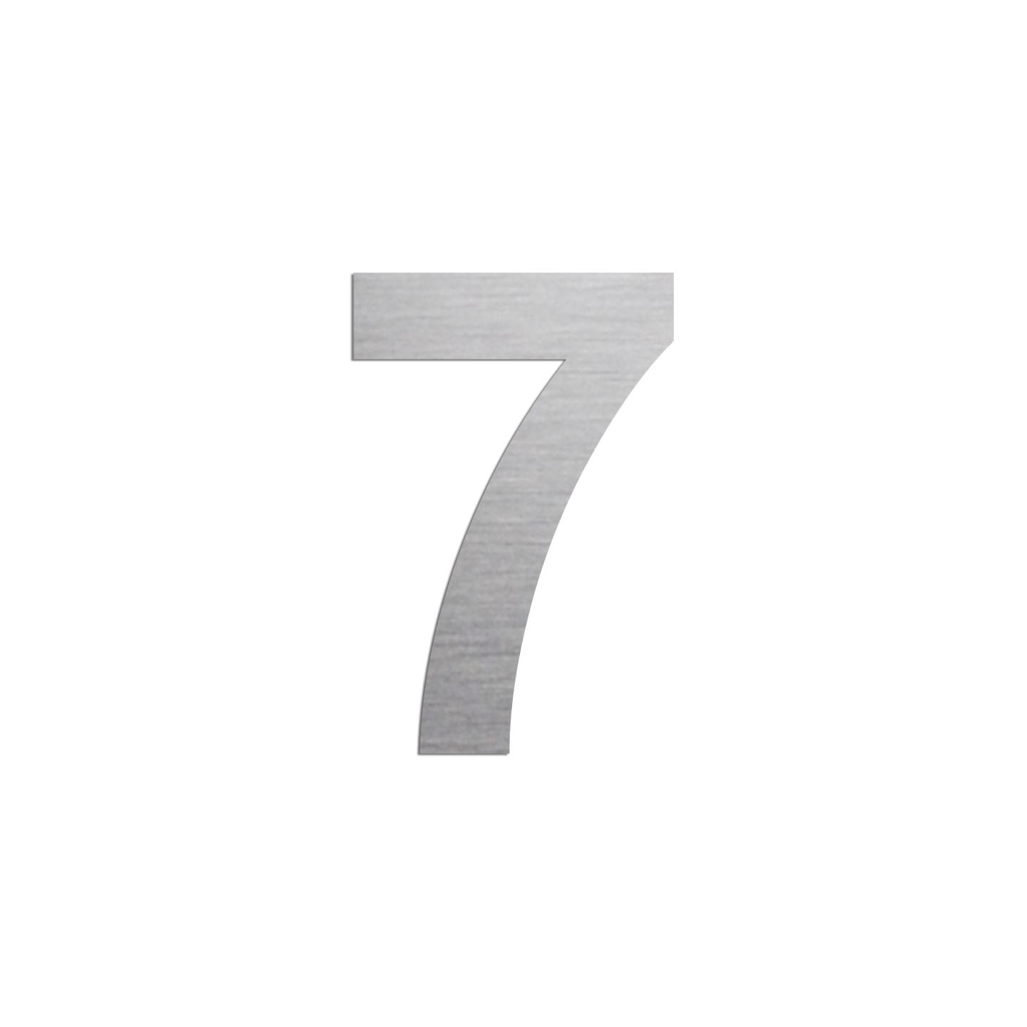 Chiffre "7" en aluminium découpé, couleur et dimensions à choisir