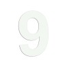 Chiffre "9" en alu découpé, dimensions et coloris au choix