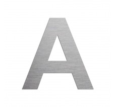 Lettre "A" en alu ou PVC, coloris et dimensions au choix