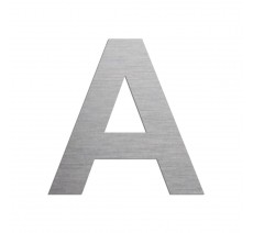 Lettre "A" en aluminium, coloris et dimensions au choix