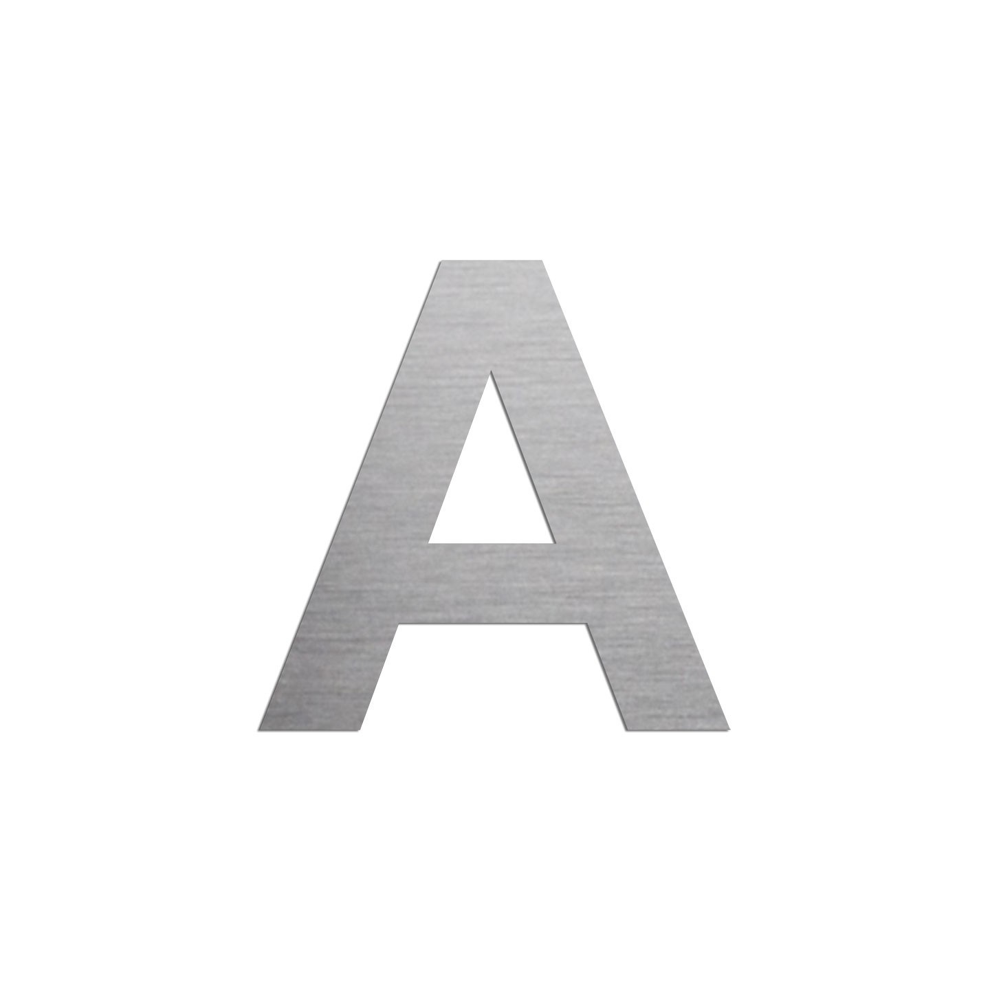 Lettre "A" en aluminium, coloris et dimensions au choix