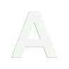 Lettre "A" en aluminium, coloris et dimensions au choix